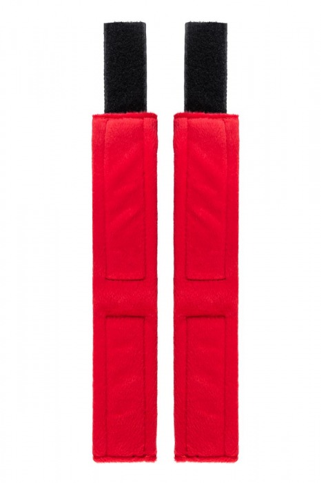 Красно-черные велюровые оковы Anonymo - ToyFa - купить с доставкой в Нальчике