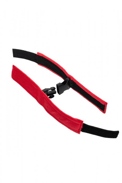 Красно-черные велюровые оковы Anonymo - ToyFa - купить с доставкой в Нальчике