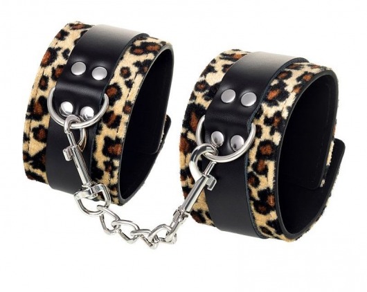 Оковы Anonymo с анималистическим принтом - ToyFa - купить с доставкой в Нальчике Оковы Anonymo с анималистическим принтом - ToyFa - купить с доставкой в Нальчике