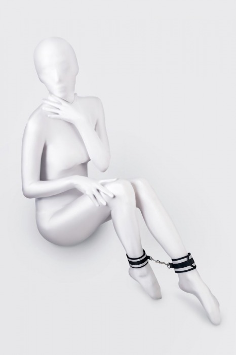 Серебристо-черные оковы Anonymo - ToyFa - купить с доставкой в Нальчике