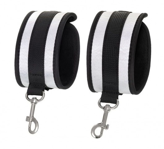 Серебристо-черные оковы Anonymo - ToyFa - купить с доставкой в Нальчике Серебристо-черные оковы Anonymo - ToyFa - купить с доставкой в Нальчике