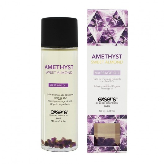 Органическое массажное масло AMETHYST SWEET ALMOND - 100 мл. - Exsens - купить с доставкой в Нальчике