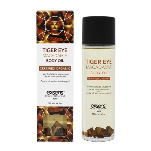 Органическое массажное масло TIGER EYE MACADAMIA - 100 мл. - Exsens - купить с доставкой в Нальчике