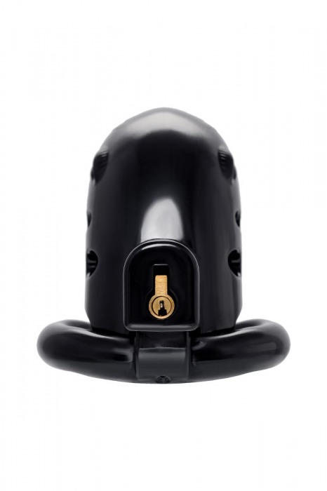 Черный мужской пояс верности из пластика - ToyFa - купить с доставкой в Нальчике