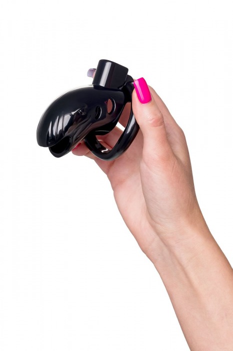 Черный мужской пояс верности из пластика - ToyFa - купить с доставкой в Нальчике