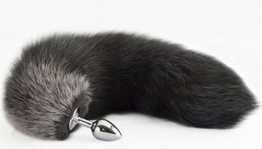 Серебристая анальная пробка с хвостом - Sitabella в Нальчике Серебристая анальная пробка с хвостом - Sitabella