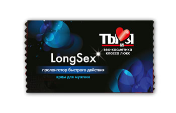 Пролонгирующий крем LongSex в одноразовой упаковке - 1,5 гр. - Биоритм - купить с доставкой в Нальчике