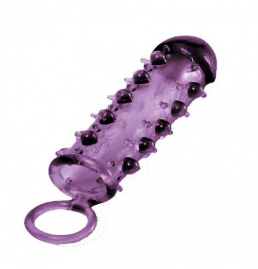 Закрытая фиолетовая насадка с пупырышками SAMURAI PENIS SLEEVE PURPLE - 14,5 см. - NMC - в Нальчике купить с доставкой