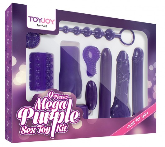 Эротический набор Toy Joy Mega Purple - Toy Joy - купить с доставкой в Нальчике
