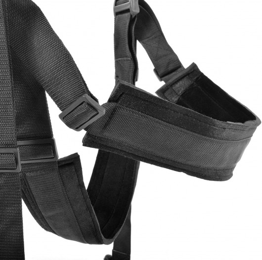 Чёрные секс-качели Spinning Fantasy Swing - Pipedream - купить с доставкой в Нальчике