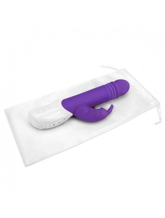 Фиолетовый пульсирующий вибромассажер G-Spot Thrusting Rabbit - 24 см. - Rabbit Essentials