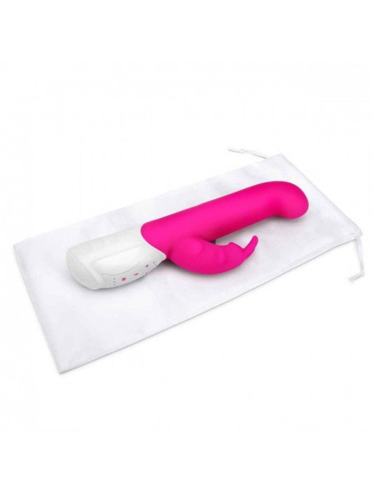 Розовый вибромассажер для G-точки Come hither G-Spot Rabbit - 24,5 см. - Rabbit Essentials