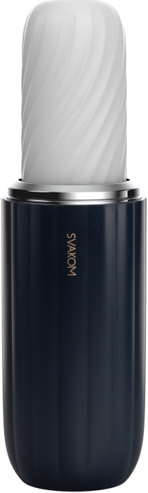 Черно-белый интерактивный мастурбатор Alex Neo 2 - Svakom - в Нальчике купить с доставкой