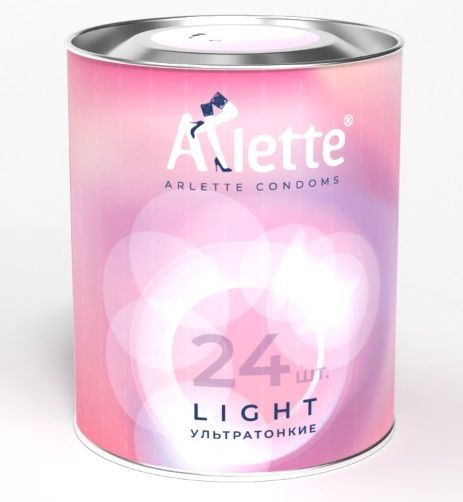 Ультратонкие презервативы Arlette Light - 24 шт. - Arlette - купить с доставкой в Нальчике