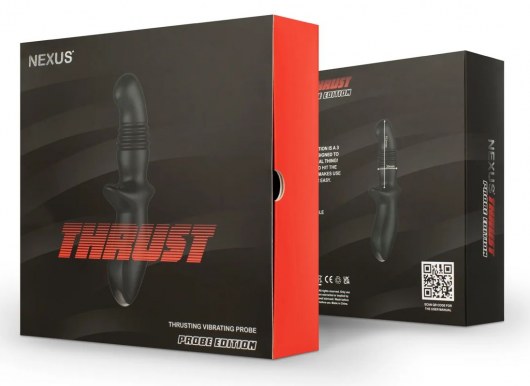 Черный вибромассажер простаты Nexus Thrust с возвратно-поступательными движениями - Nexus Range - в Нальчике купить с доставкой