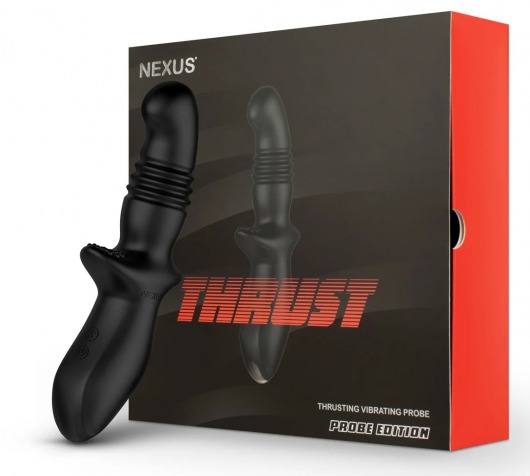 Черный вибромассажер простаты Nexus Thrust с возвратно-поступательными движениями - Nexus Range - в Нальчике купить с доставкой