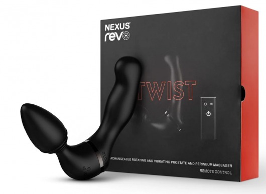 Черный гибридный вибромассажер Nexus Revo Twist - Nexus Range - в Нальчике купить с доставкой