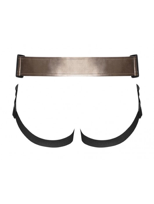 Бронзовый пояс для насадок Curious Harness - Strap-on-me - купить с доставкой в Нальчике