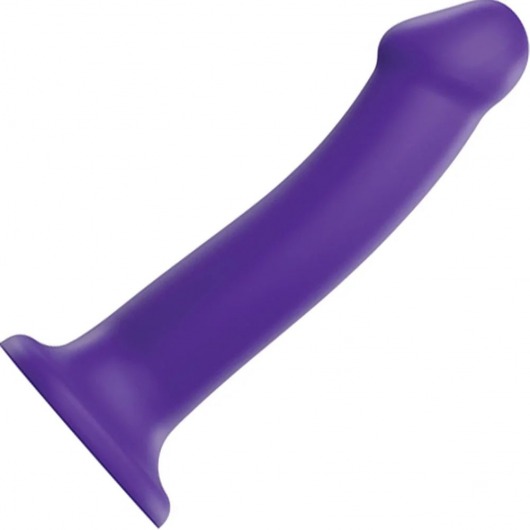 Фиолетовый фаллоимитатор-насадка Strap-On-Me Dildo Dual Density size L - 19 см. - Strap-on-me - купить с доставкой в Нальчике