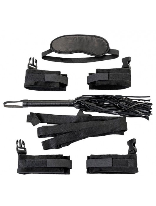 Набор для БДСМ-игры: ремни, плетка, наручники, оковы и маска - ToyFa - купить с доставкой в Нальчике