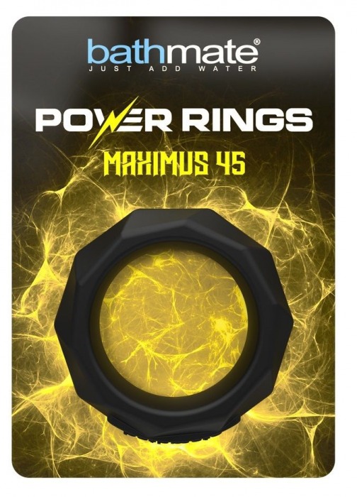 Черное эрекционное кольцо Maximus 45 - Bathmate - в Нальчике купить с доставкой