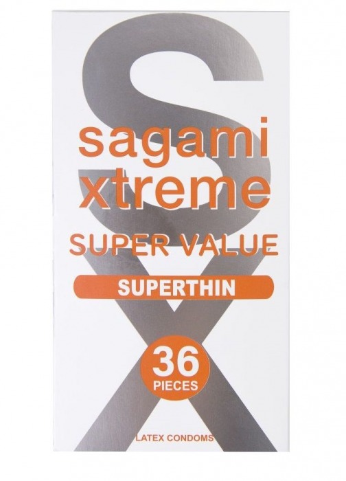 Ультратонкие презервативы Sagami Xtreme Superthin - 36 шт. - Sagami - купить с доставкой в Нальчике