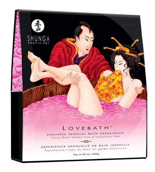 Соль для ванны Lovebath Dragon Fruit, превращающая воду в гель - 650 гр. - Shunga - купить с доставкой в Нальчике