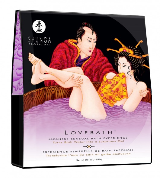 Соль для ванны Lovebath Sensual lotus, превращающая воду в гель - 650 гр. - Shunga - купить с доставкой в Нальчике