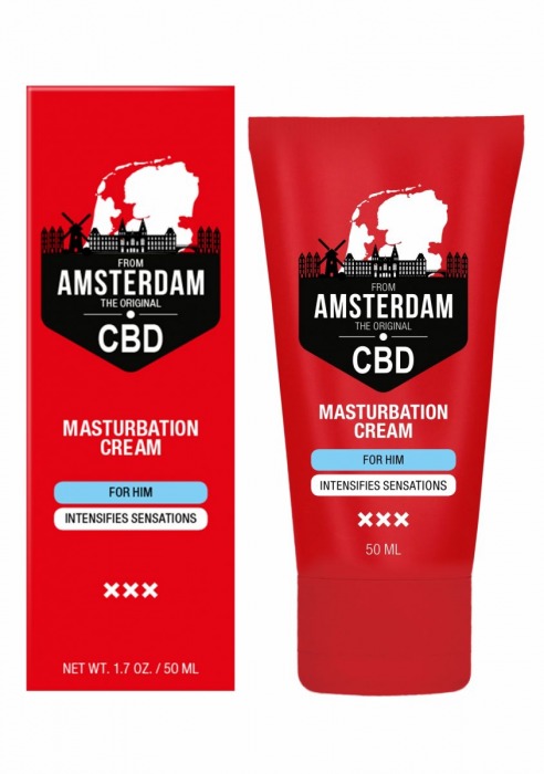 Крем для мастурбации для мужчин CBD from Amsterdam Masturbation Cream For Him - 50 мл. - Shots Media BV - купить с доставкой в Нальчике