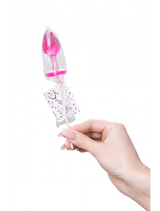 Розовый леденец  в форме анальной втулки со вкусом айриш крим - 29 гр. - Sosuчki - купить с доставкой в Нальчике