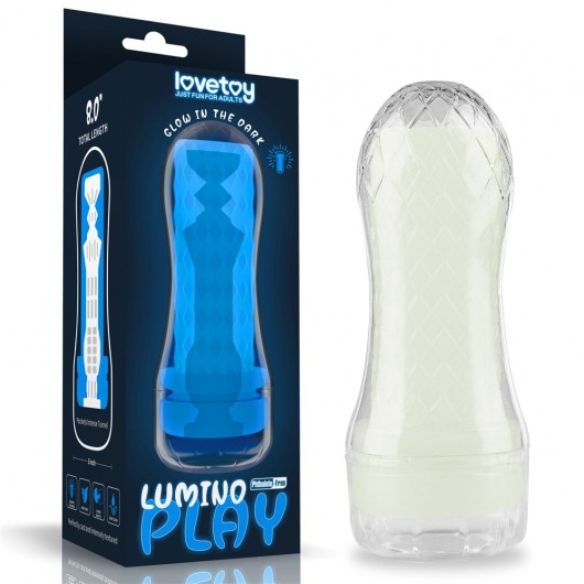 Светящийся в темноте мастурбатор Lumino Play Masturbator Pocketed - Lovetoy - в Нальчике купить с доставкой