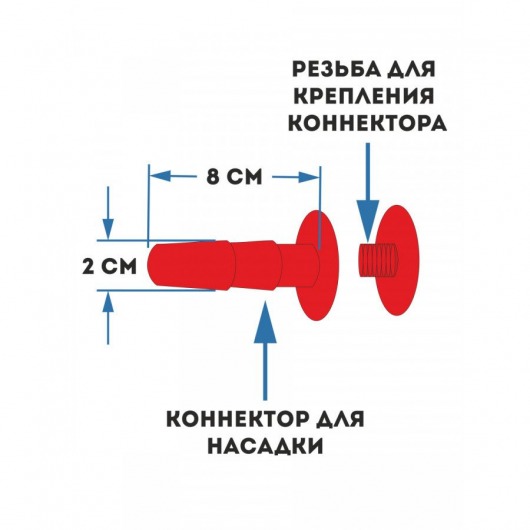 Женский страпон с 2 насадками «Двойной удар» - размер М-ХХL - Sitabella - купить с доставкой в Нальчике