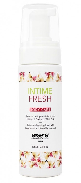 Органическая интимная очищающая пенка Intime Fresh - 150 мл. - Exsens - купить с доставкой в Нальчике