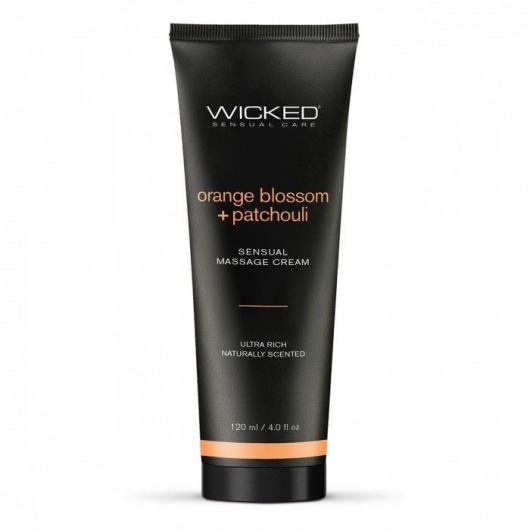 Массажный легкий крем WICKED Orange Blossom plus Patchouli - 120 мл. - Wicked - купить с доставкой в Нальчике