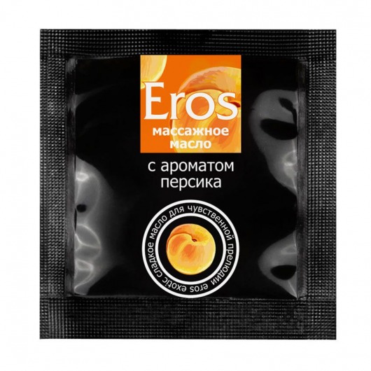 Саше массажного масла Eros exotic с ароматом персика - 4 гр. - Биоритм - купить с доставкой в Нальчике