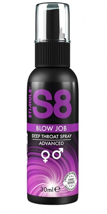 Лубрикант для орального секса S8 Deep Throat Spray - 30 мл. - Stimul8 - купить с доставкой в Нальчике