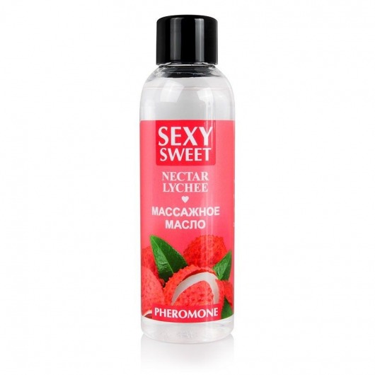 Массажное масло Sexy Sweet Nectar Lychee с феромонами и ароматом личи - 75 мл. - Биоритм - купить с доставкой в Нальчике