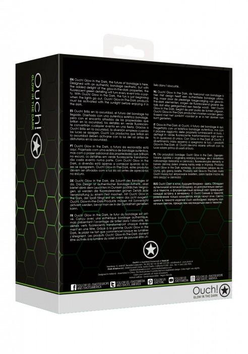 Люминесцентный страпон с креплением на ногу - Shots Media BV - купить с доставкой в Нальчике