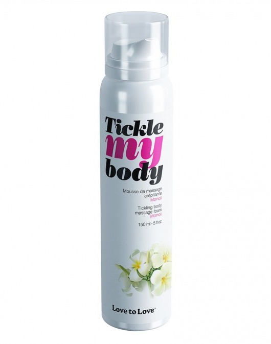 Массажная хрустящая пенка Tickle My Body Monoi с ароматом моной - 150 мл. - Love to Love - купить с доставкой в Нальчике