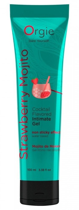 Съедобный интимный гель Orgie Lube Tube Cocktail Strawberry Mojito - 100 мл. - ORGIE - купить с доставкой в Нальчике