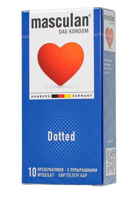 Презервативы с пупырышками Masculan Dotted - 10 шт. - Masculan - купить с доставкой в Нальчике