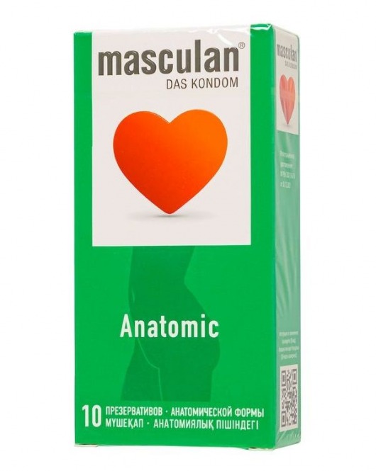 Презервативы анатомической формы Masculan Anatomic - 10 шт. - Masculan - купить с доставкой в Нальчике