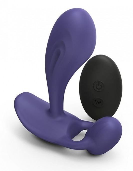 Темно-синий вибромассажер Witty P G Vibrator with Remote Control - Love to Love - в Нальчике купить с доставкой