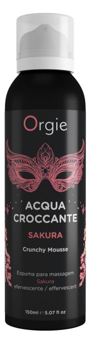 Хрустящая пенка для массажа Orgie Acqua Croccante Sakura с ароматом сакуры - 150 мл. - ORGIE - купить с доставкой в Нальчике