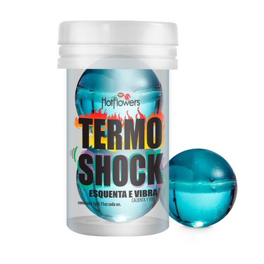 Интимный гель Termo Shock Hot Ball с разогревающе-покалывающим эффектом (2 шарика по 3 гр.) - HotFlowers - купить с доставкой в Нальчике