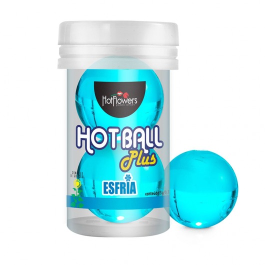 Лубрикант на масляной основе Hot Ball Plus с охлаждающим эффектом (2 шарика по 3 гр.) - HotFlowers - купить с доставкой в Нальчике