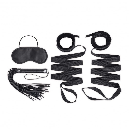 Эротический набор 4PC Bondage Bed Strap   Flogger Kit - Lux Fetish - купить с доставкой в Нальчике