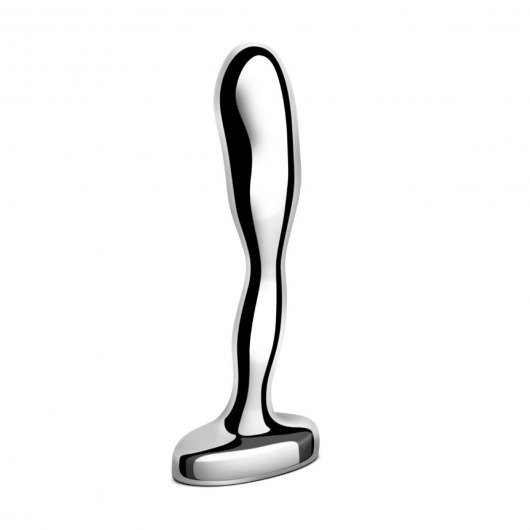 Стальной стимулятор простаты Stainless Steel Prostate Plug - 11,5 см. - b-Vibe - в Нальчике купить с доставкой