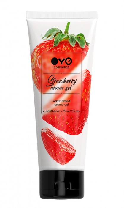 Лубрикант на водной основе OYO Aroma Gel Strawberry с ароматом клубники - 75 мл. - OYO - купить с доставкой в Нальчике