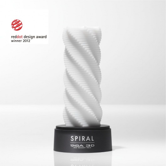 Белый 3D мастурбатор SPIRAL - Tenga - в Нальчике купить с доставкой